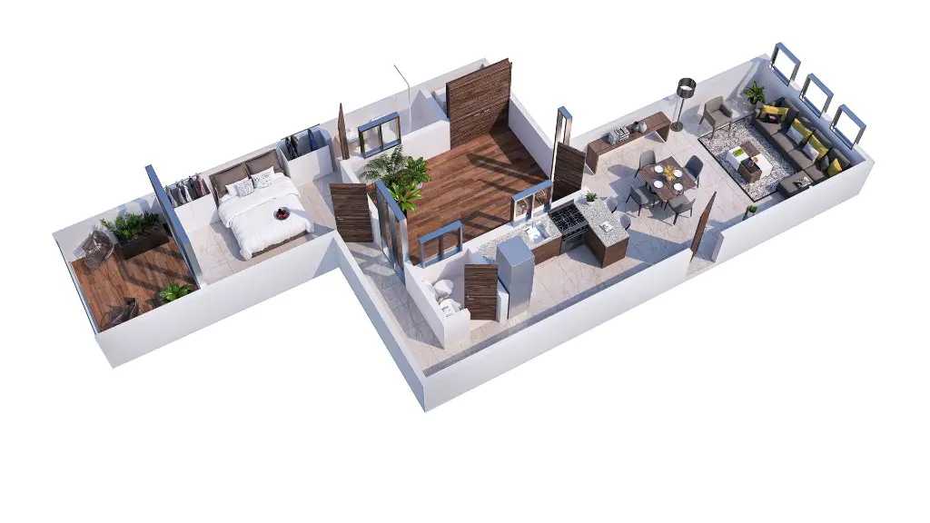 Rio Churubusco - Render Isométrico Depto 101.webp